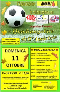 AMAMI - Locandina evento benefico