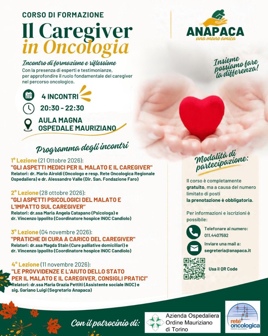 Corso per caregiver oncologici